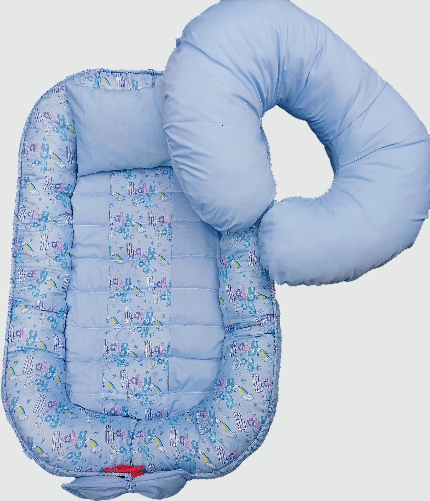 Baby boy blue baby nest combo