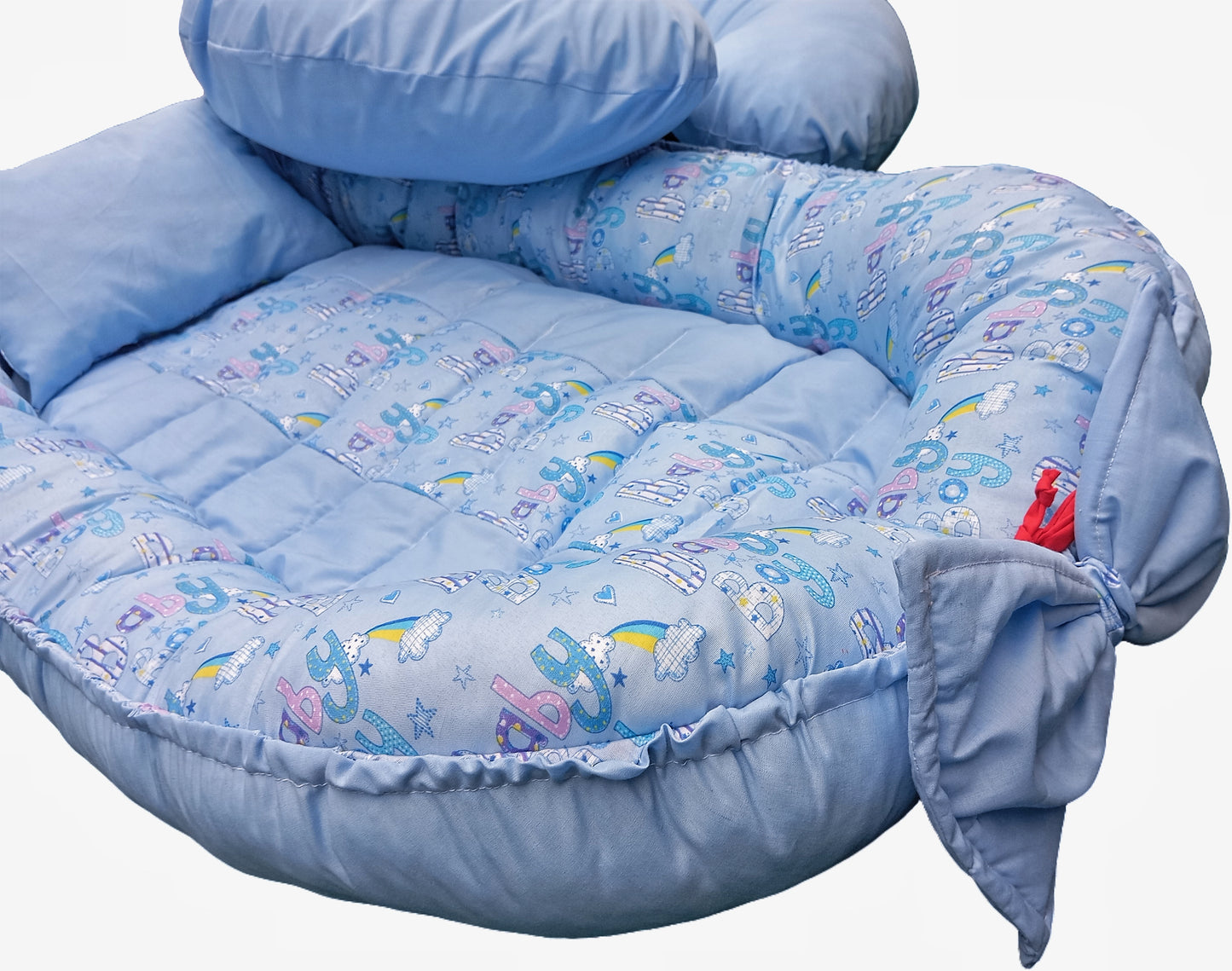 Baby boy blue baby nest combo