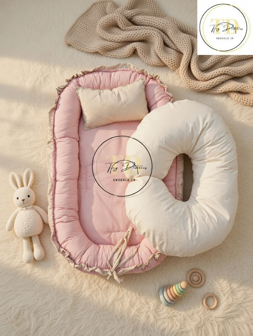 Pink and Beige Baby Nest